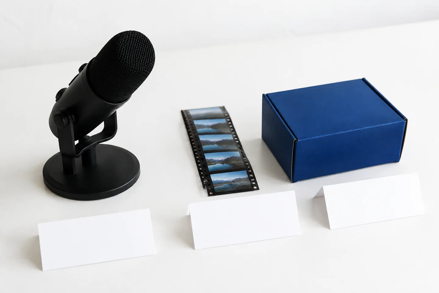 Narration, video repurposing and product source materials side by side.