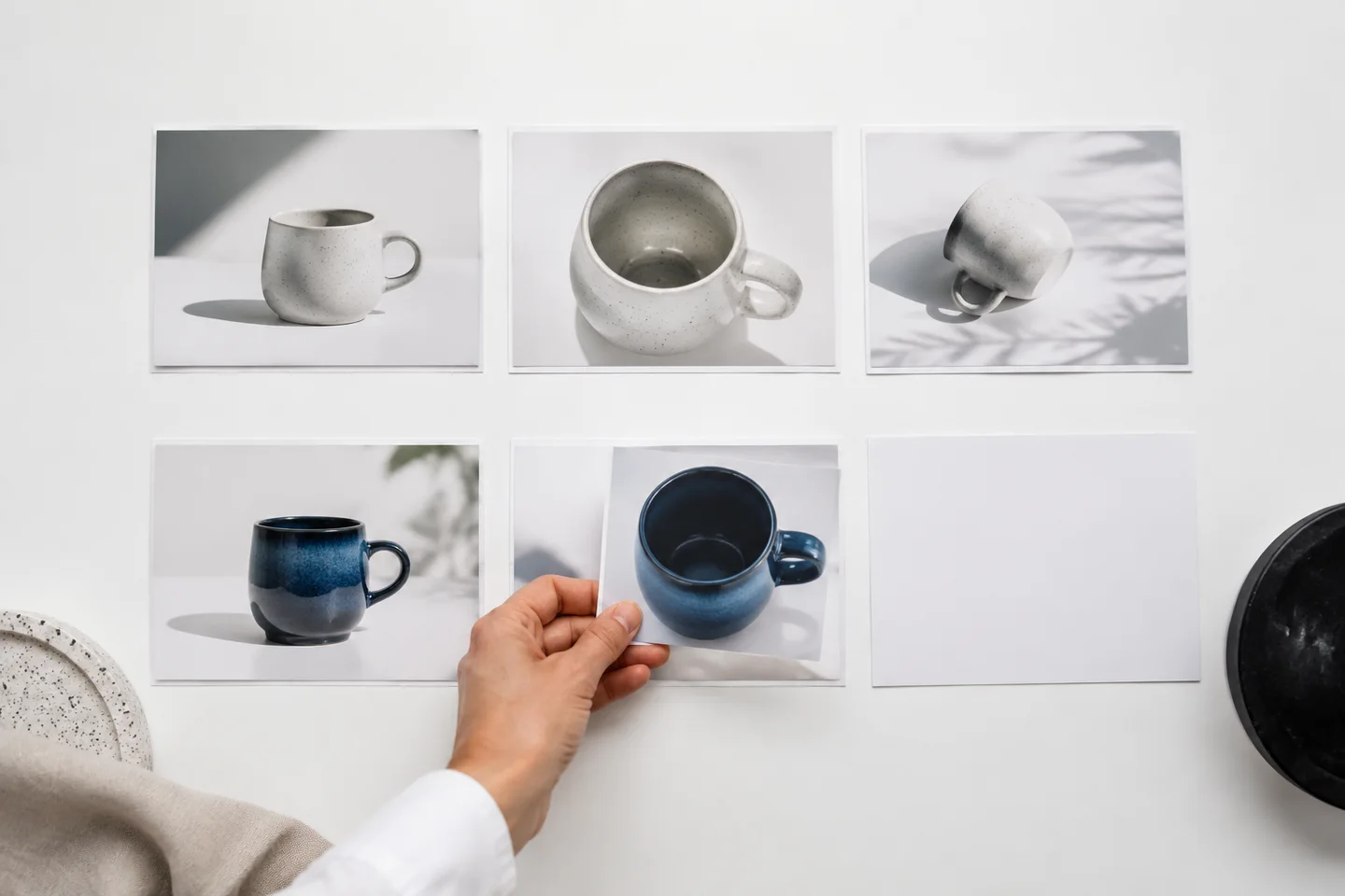 Two product storyboards adapt the same shot structure.